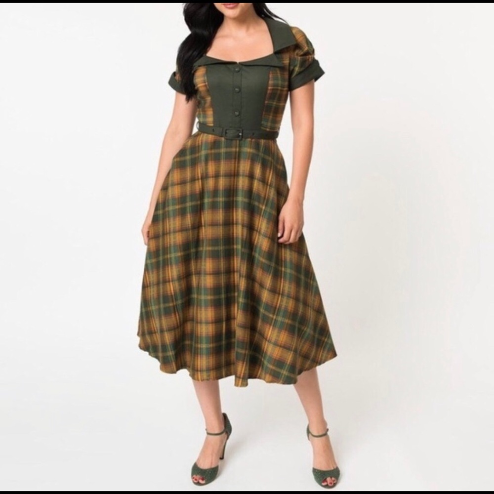 Voodoo Vixen Ella Tartan Dress